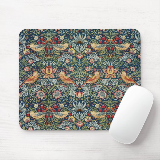 William Morris Art Strawberry Thief Mousepad Muismat (Met muis)
