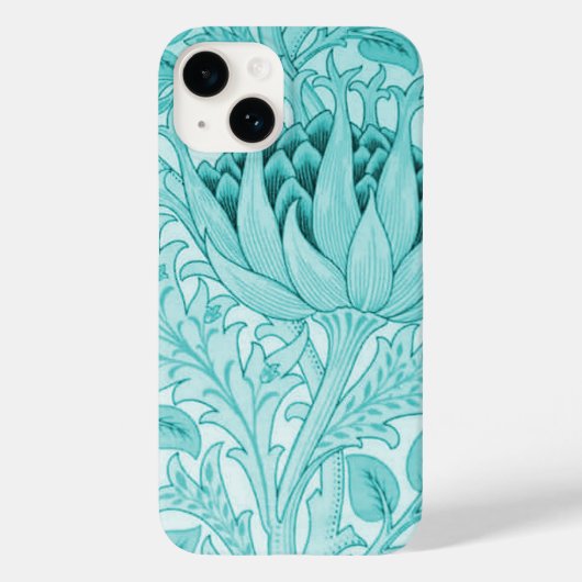 William Morris Artichoke Blauwgroen Case-Mate iPhone Case (Achterkant)