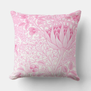 William Morris Artichoke Bord Roze Kussen