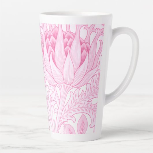William Morris Artichoke Bord Roze Latte Mok (Rechts)