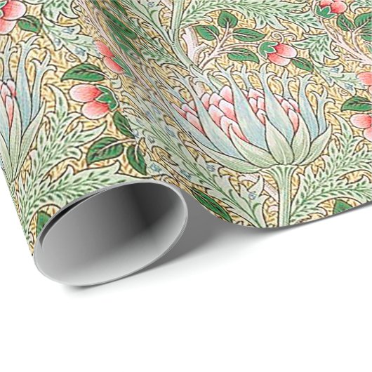 William Morris  Artichoke Floral Pattern Wr Cadeaupapier (Rol Hoek)