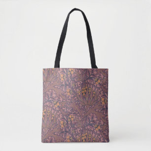 William Morris Artisjok wijn en goud Draagtas