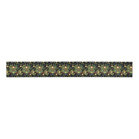 William Morris Arts And Crafts Pattern Grosgrain Lint (Voorkant)