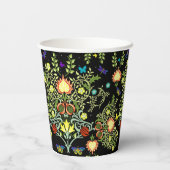 William Morris Arts and Crafts Pattern Papieren Bekers (Achterkant)