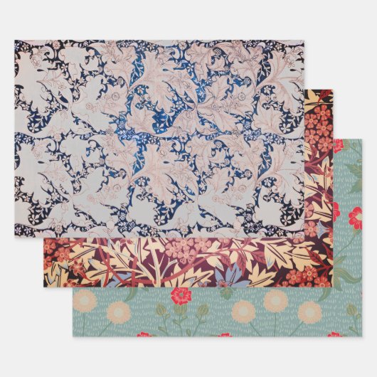 William Morris ASSORTED Wrapping Paper Flat Sheet (Set)