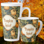 William Morris Autumn Pumpkin Spice gepersonalisee Latte Mok