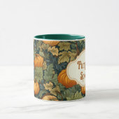 William Morris Autumn Pumpkin Spice gepersonalisee Mok (Midden)