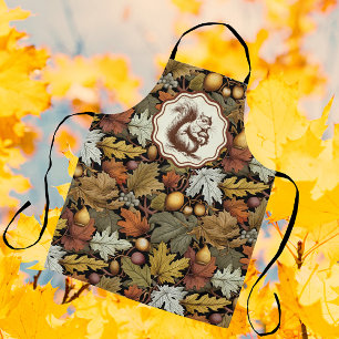 William Morris Autumn vertrekt bij Squirrel Retro Schort