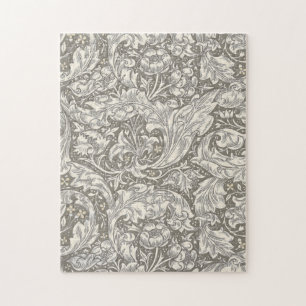 William Morris Bachelor's Button antieke damast Legpuzzel
