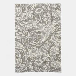 William Morris Bachelor's Button antieke damast Theedoek