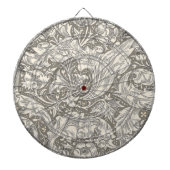 William Morris Bachelor's Button Bloemenbot Dartbord (Voorkant)