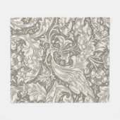 William Morris Bachelor's Button Bloemenbot Fleece Deken (Voorkant (Horizontaal))