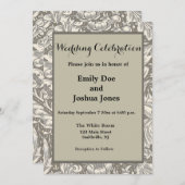 William Morris Bachelor's Button Bloemenbot Kaart (Voorkant / Achterkant)