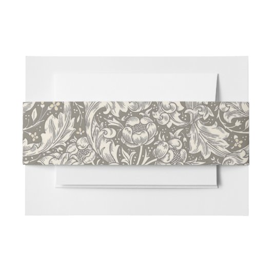 William Morris Bachelor's Button Bloemenbot Uitnodigingen Wikkel (Voorkant Voorbeeld)