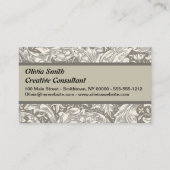 William Morris Bachelor's Button Bloemenbot Visitekaartje (Voorkant)