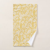 William Morris Bachelors Button Gouden Achtergrond Bad Handdoek (Handdoek)