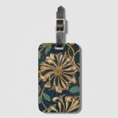 William Morris Bagagelabel met Adres Kaart (Voorkant (verticaal))