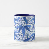 William Morris Bamboo Print, Cobalt Blue & White Mok (Midden)