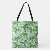 William Morris Bamboo Print, groen en wit Draagtas (Voorkant)