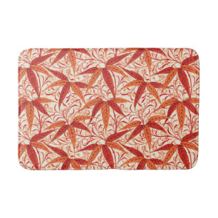 William Morris Bamboo Print, Mandarijns Oranje Badmat