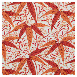 William Morris Bamboo Print, Mandarijns Oranje Stof