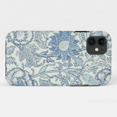 William Morris Beauful-bloempatroon, blauw, roos Case-Mate iPhone Case (Achterkant (horizontaal))