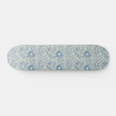 William Morris Beauful-bloempatroon, blauw, roos Skateboard (Horizontaal)