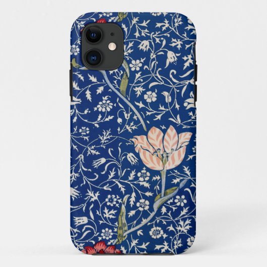 William Morris Beauful Floral Pattern Blue Case-Mate iPhone Case (Achterkant)