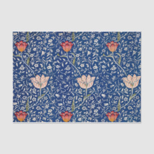 William Morris Beauful Floral Pattern Blue Tissuepapier