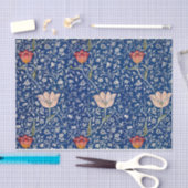 William Morris Beauful Floral Pattern Blue Tissuepapier (Craft)