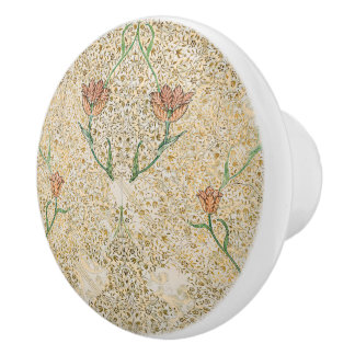 William * Morris Beige Vintage Tulp Keramische Knop