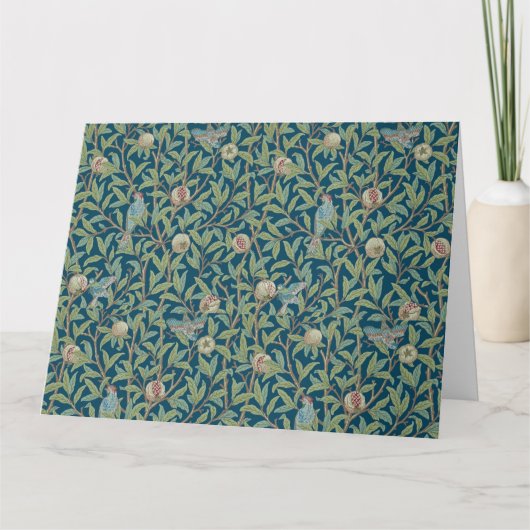 William Morris "Bird and Pomegranate"  Bedankkaart (Voorkant)