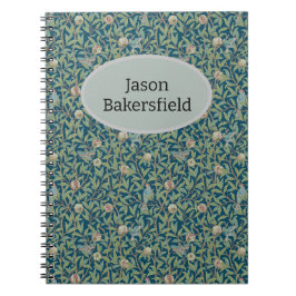 William Morris "Bird and Pomegranate" Personalized Notitieboek