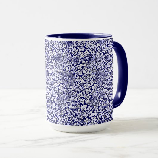 William Morris  Bird & Anemone Pattern Mok (Voorkant rechts)