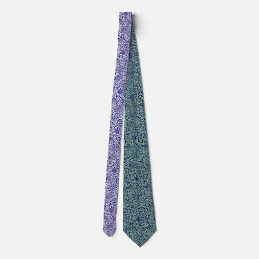 William Morris  Bird & Anemone Pattern Stropdas (Achterkant)