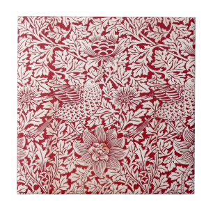 William Morris Bird en Anemone Tegeltje
