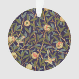 William Morris Bird en Pomegranate  Art Ornament
