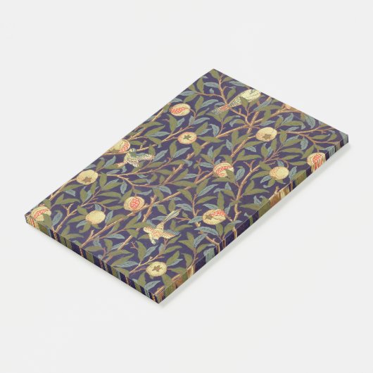 William Morris Bird en Pomegranate  Art Post-it® Notes (Schuin)