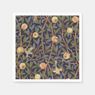 William Morris Bird en Pomegranate  Art Servetten