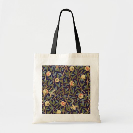William Morris Bird en Pomegranate Art Tote Bag (Voorkant)