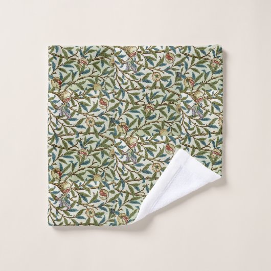  William Morris Bird en Pomegranate Bad Handdoek (Wasdoekje)