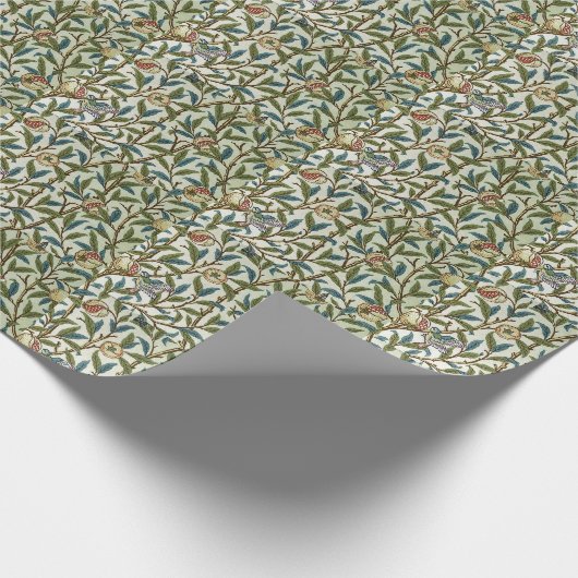  William Morris Bird en Pomegranate Cadeaupapier (Hoek)