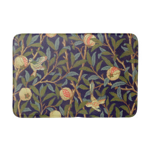 William Morris Bird en Pomegranate  Floral Badmat