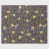 William Morris Bird en Pomegranate  Floral Cadeaupapier (Vlak)