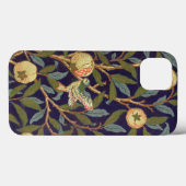 William Morris Bird en Pomegranate  Floral Case-Mate iPhone Case (Achterkant (horizontaal))