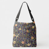 William Morris Bird en Pomegranate  Floral Crossbody Tas (Voorkant)