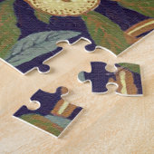 William Morris Bird en Pomegranate  Floral Legpuzzel (Zijkant)