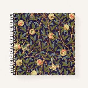 William Morris Bird en Pomegranate  Floral Notitieboek