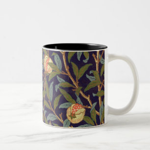 William Morris Bird en Pomegranate  Floral Tweekleurige Koffiemok