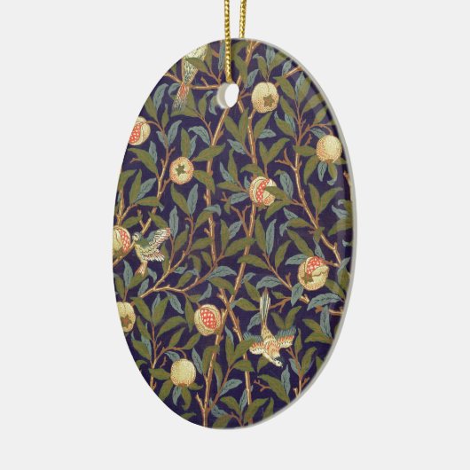 William Morris Bird en Pomegranate Keramisch Ornament (Links)